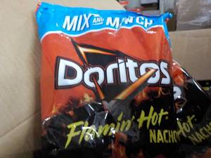 4 Large Bags Dorito Flamin Hot Nach...