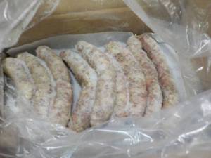 10 lb. Box Frozen Doms Sausages...