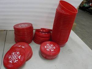 25 Xmas Plastic Tubs with Lids...
