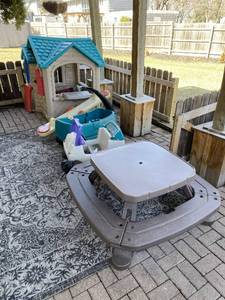 Collection of Outdoor Childrens Playset and Toys
