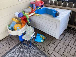 Storage Bin and Childrens Toys