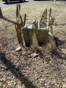 Metal Dragonfly Yard Art