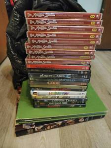 Collection of DVDs and Coffee Table Books