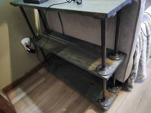 Two Industrial Style Shelves on Casters