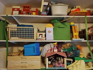Contents of Three Shelves