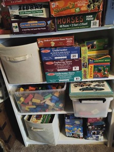 Collection of Puzzles & Read Along Books