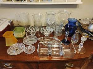 Collection of Serving Items and Dcor