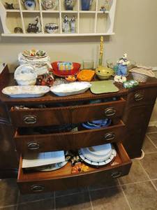 Collection of Serving Items and Dcor
