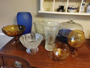 Collection of Vintage Glass Items