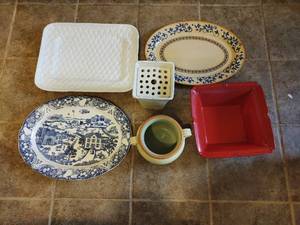 Collection of Serving Platters and Dcor