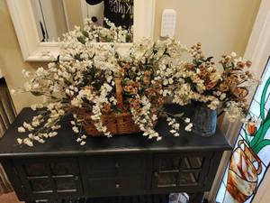 Two Faux Floral Dcor