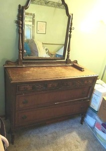 Old Dresser With Mirror