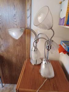 Two Adjustable Three-way Light Table Lamps
