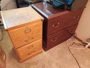 Three Two Drawer Filing Cabinets