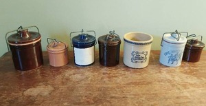 Collection Of Stoneware Crocks  Items