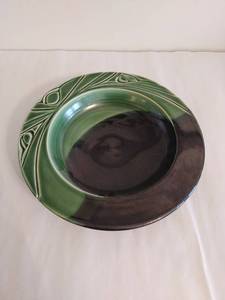 Green And Black Ceramic Bowl