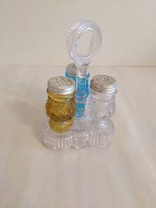 Three Condiment Holder