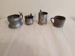 Collection Of Silverplated Cups