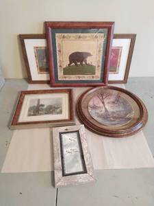 Six Pieces Of Framed Art