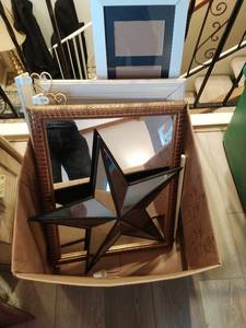 Box Of Framed And Mirrors