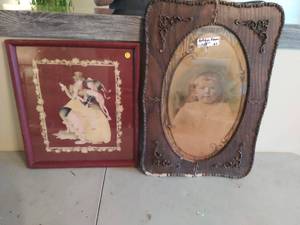 Old Framed Pitcure And Art