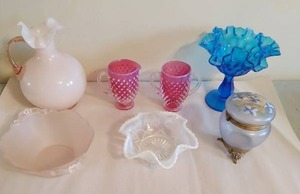 Collectrion Of Glass Dcor