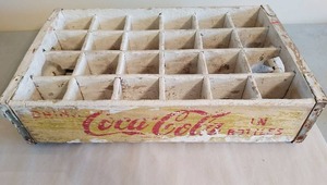 Antique Coke-Cola Wood 24 Bottle Crate