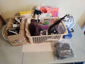 Collection Of Toys And Electronics