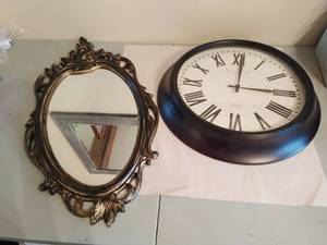 Clock And Wall Mirror