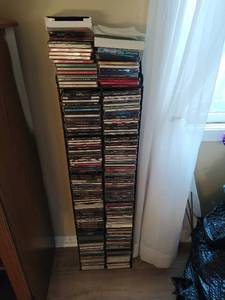 Collection OF CDs With Rack