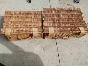 2 Sewing Bins W Contents
