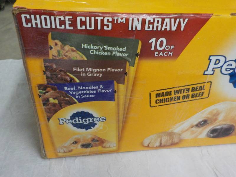 lot 211 image: Box of Pedigree Dog Food Pouches...