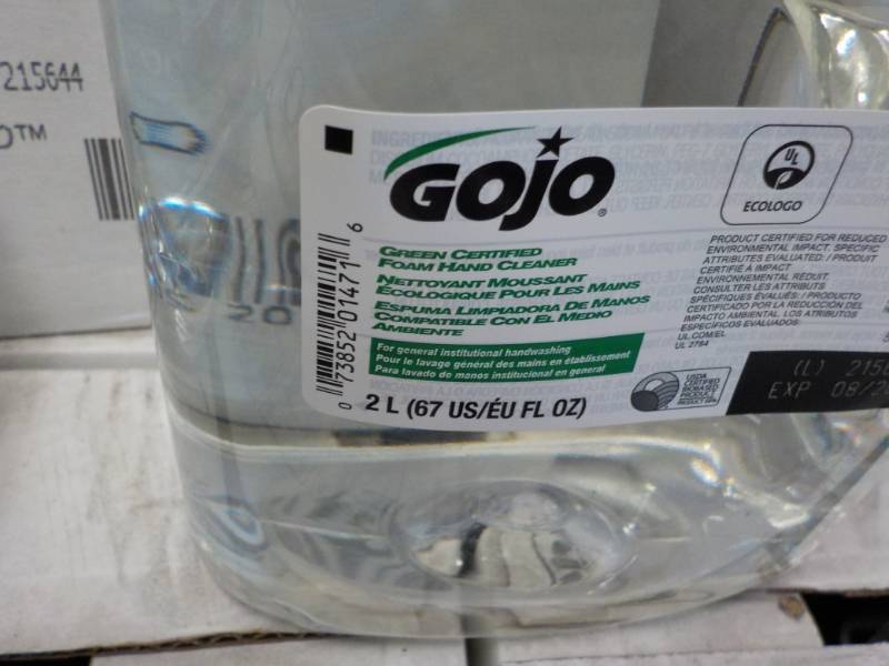 lot 133 image: 2 - 2 Liter Jugs GOJO Hand Cleaner...
