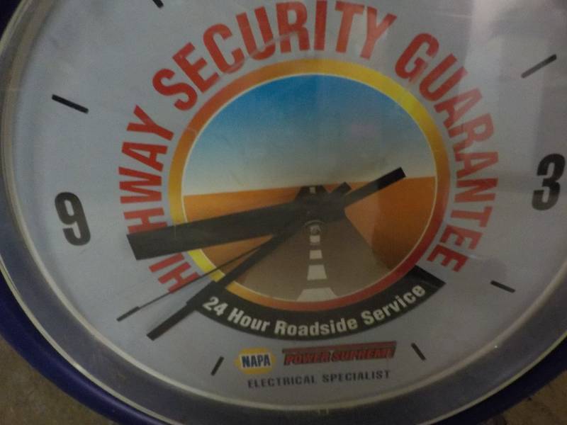 lot 22 image: Napa Battery Wall Clock works 14 ...