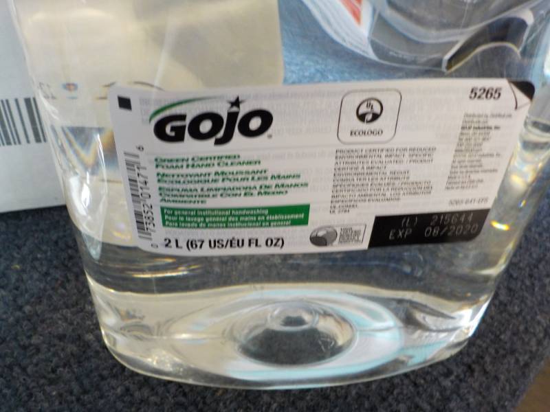 lot 93 image: 2 GOJO 2 Liter Bottles Hand Cleaner...