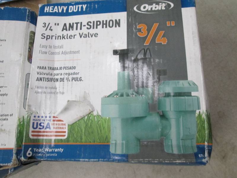 lot 324 image: 2 orbit 1 in. FPT Anti-Siphon Valve...