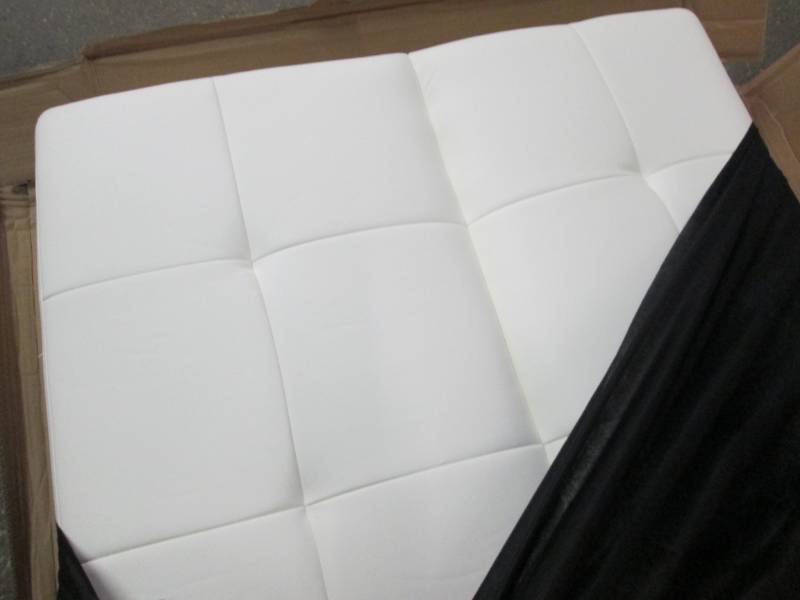 lot 138 image: aria futon white twin open box need...