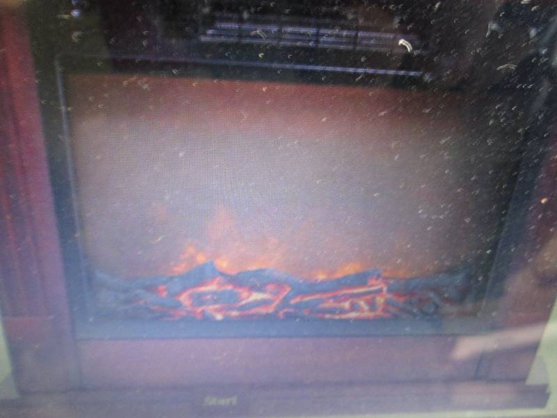 lot 150 image: Electronic Fireplace Insert open bo...