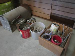 (EW4) Metal Mail Box and Assorted H...