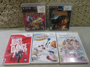(BSB) 2 PS3 Games and 3 Wii Games...