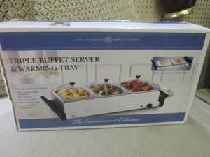 (EW4) Triple Buffet Server & Warmin...