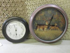 (F-1) 16 Deer Wall Clock and 11 W...