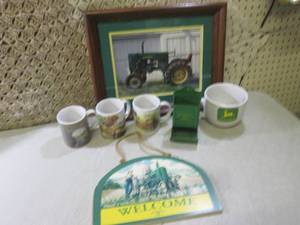 (F-1) Assorted John Deere Cups Etc...