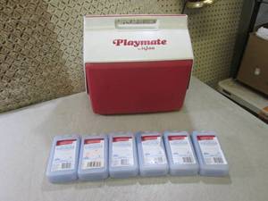 (F-1) Igloo Playmate Cooler and 6 R...