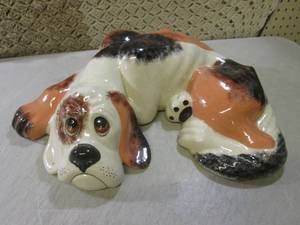(FS) Large Ceramic Dog Figure ...