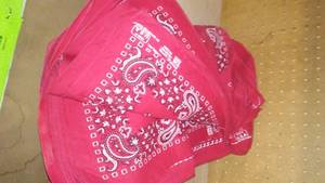 lot 49 image: Red Bandanas, (approx.30)