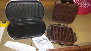 lot 54 image: George Foreman Grill and Toastmaster Waffle Iron
