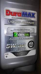 lot 4 image: Duramax Synthetic Motor Oil (10 Qt)