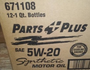 lot 5 image: Parts Plus Synthetic Motor Oil (12 Qt)