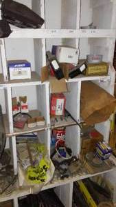 lot 226 image: Contents of Cubbies, Fire Ext. Terminal Nipples